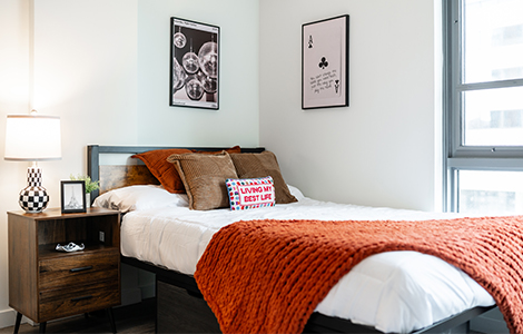 furnished bedroom