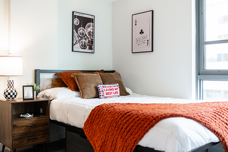 furnished bedroom